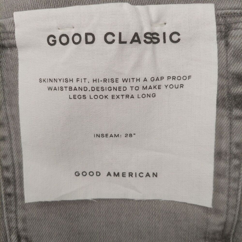 Good American Good Classic Women's Jean's Size 4/27 Gray - Picture 5 of 12